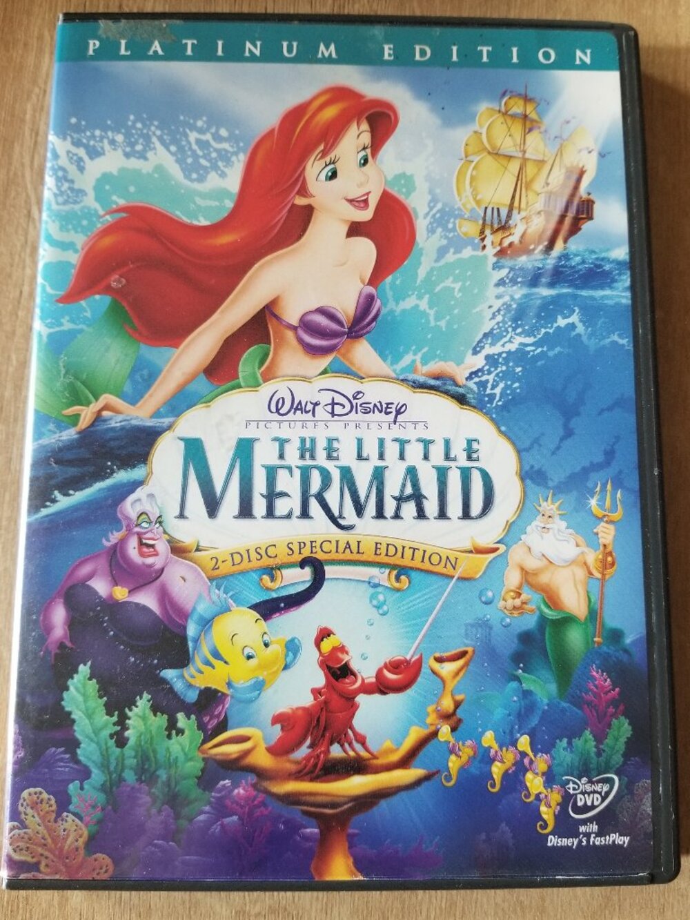 The Little Mermaid Platinum Edition, 2 DVD set